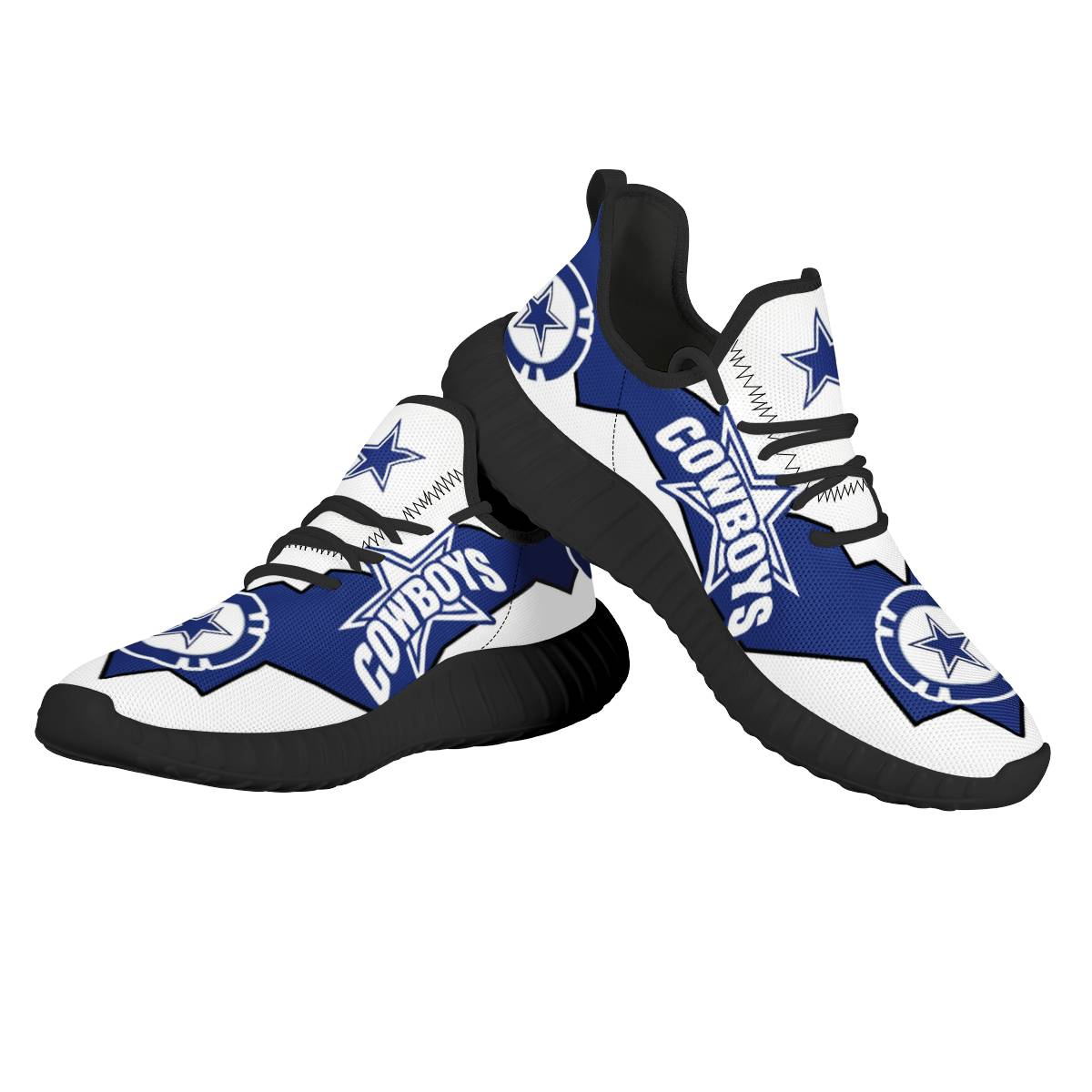 Women's NFL Dallas Cowboys Mesh Knit Sneakers/Shoes 023